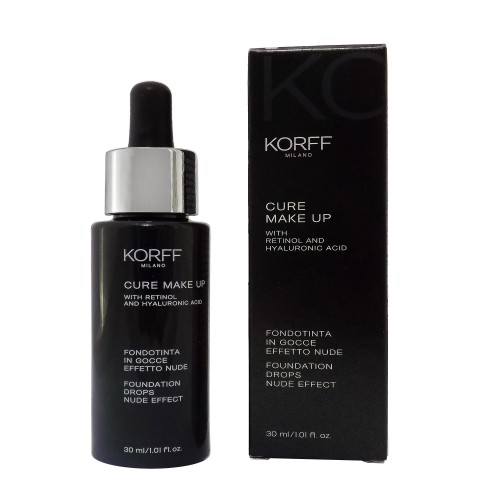 Korff Cure Make Up Fondotinta In Gocce Effetto Nude Tonalità 02 Amande Con Retinolo E Acido Ialuronico 30ml / Cod. 0657 Korff Cure Make Up Fondotinta In Gocce Effetto Nude Tonalità 02 Amande Con Retinolo E Acido Ialuronico 30ml / Cod. 0657